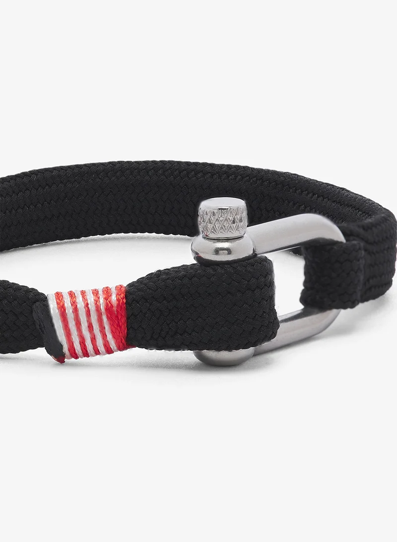 Seventy Five  Nautical Rope Bracelet With Stainless Steel D-Shackle Clasp for Men | Best Price UAE